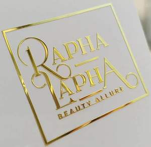 זהב ניקל רכב אביזרים pvc מדבקה מתכת לוגו מדבקה עבור מחשב נייד נייד מחשב נייד מקרר גיטרה מכונית - Product Image 4