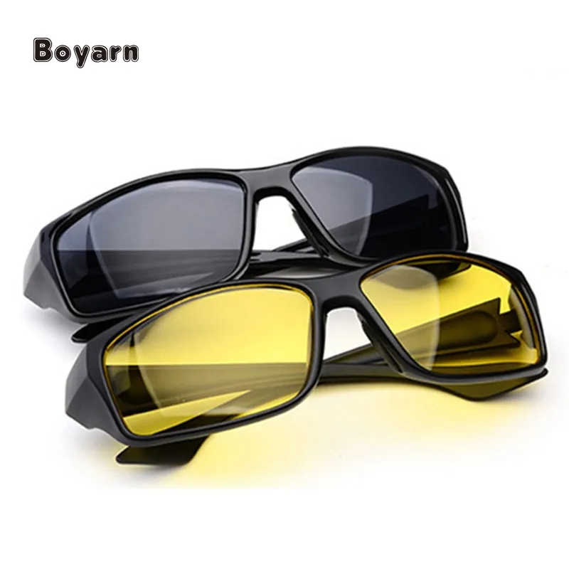 New Night Vision Sunglasses Men Fashion Sun Glasses Male Vintage Driving Sunglass Waterproof Oilproof