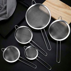Factory Direct SupplySuper Wire Extra Fine Mesh Strainer Stainless Steel Kitchen Colander Oil <b>Grid</b> Frying Juice Strainer - Product Image 2