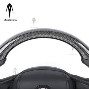 Volante de Cuero con LED y Fibra de Carbono para Skoda Kodiak, Skoda Yeti, <span class=keywords><strong>Octavia</strong></span> RS, Fabia RS - Product Image 3