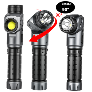 Lampe <span class=keywords><strong>de</strong></span> <span class=keywords><strong>travail</strong></span> multifonctionnelle COB <span class=keywords><strong>de</strong></span> 1400 lumens, rechargeable, en alliage d'aluminium, lampe d'angle à double source, clip magnétique pour stylo, <span class=keywords><strong>phare</strong></span> IP44 - Product Image 3