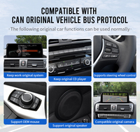Radio de Coche Portátil KLYDE con Pantalla de 10.25/12.3 Pulgadas y Android 13 para BMW Serie 1 y 2 F20 F21 E81 2004-2019, Amplificador Inalámbrico Integrado