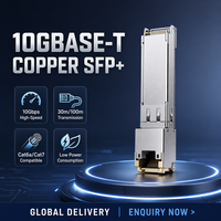 Transceiver SFP+ RJ45 10GBASE-T en cuivre compatible SFP-10G-T-X, 30m, température étendue, pour centre de données et réseaux