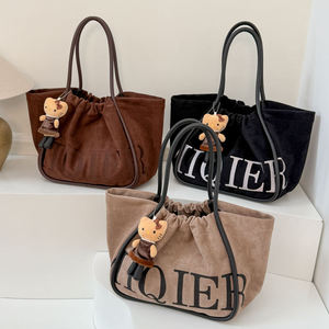 Sac à main en PU de luxe pour femmes avec logo personnalisé, grand sac de shopping décontracté tendance - Product Image 1