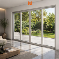 Portes coulissantes modernes en PVC à grands panneaux de verre, insonorisées, pour villa, balcon et patio – Offre spéciale