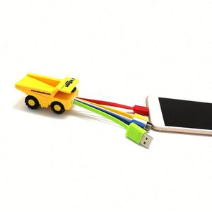 Wholesale Promotional Gift Custom Logo Design Shape <b>Cable</b> Multi Charger Cord for Mobile Phone <b>USB</b> 3 in 1 Charging <b>Cable</b> - Product Image 1