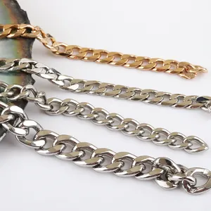 Fashion Accessories Bag Decorations Metal Chain Strap Purse Hardware Purse Strap Link Chain Designs For Ladies Handbag