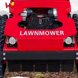 Désherbeuse industrielle télécommandée 4 temps pour usage domestique avec moteur essence 7 CV 224 cm³ et bac de ramassage 150 L à décharge latérale - Product Image 5