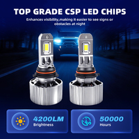 Kit de Bombillas LED para Faros Delanteros de 12V 50W 5000LM 6500K, Chip ZES P13, Haz Único, 360 Grados, IP67 Impermeable, Universal para Autos