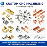 Clip de mise à la terre à ressort, rondelle de mise à la terre et borne de mise à la terre en alliage d'aluminium 6061-T6 anodisé couleur, OEM, pour systèmes de mise à la terre de racks solaires