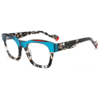 Gafas Ópticas de Moda con Montura de Acetato de Doble Color, Montura de Gafas de Ojo de Gato para Mujer
