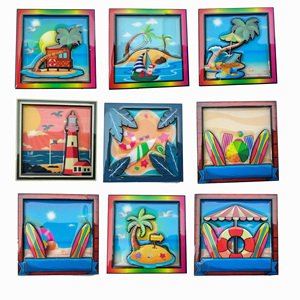 ของที่ระลึกเมืองขายส่ง แม่เหล็กติดตู้เย็นเรซิ่น 3 มิติ แบบกำหนดเอง สำหรับของขวัญสถานที่ท่องเที่ยว - Product Image 5