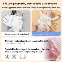 Aide au sommeil pour bébé : Gadget en forme de main, poupée à tapotement automatique, fonction anti-sursaut, apaisant électrique à tapotement, plume de poulet