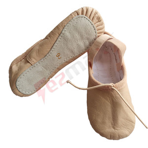 Chaussons de danse classique en cuir véritable avec semelle extérieure en cuir et doublure en coton doux par FEZMAX – Meilleur prix - Product Image 5