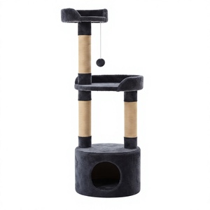 Rascador Amistar de alta calidad, modelo "Velvet Nook", para gatos y gatitos de todas las razas y tamaños. - Product Image 1