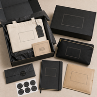 Kit Cadeau Personnalisé pour la Vente au Détail avec Boîte Rigide, Pochette de Transport, Autocollant, Carnet et Carte d'Insertion de Marque