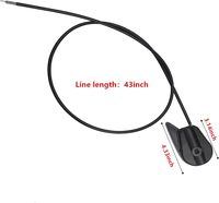 Cable de Control del Acelerador para Cortacésped Industrial, 28V 1200W/1800W, para Murray 420005/420005ma, Gasolina, 170cc