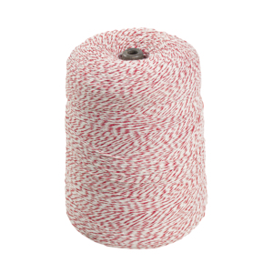 Fil à pâtisserie en coton et polyester mélangé, 4 brins, noir et blanc, varié, fabriqué en usine, en cône - Product Image 2