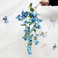 Oye Bouquet mural et de plafond en bougainvillier artificiel haut de gamme fait main pour décoration intérieure, longue durée (3-5 ans)