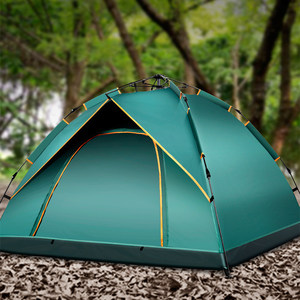 Carpa <span class=keywords><strong>de</strong></span> Lona <span class=keywords><strong>de</strong></span> Apertura Rápida Automática para 3-4 Personas, Doble Capa, Impermeable, Protección Solar, Fácil Montaje, Superventas - Product Image 4