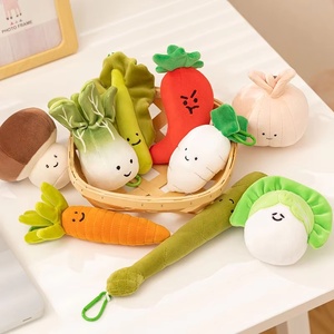 Jouets en peluche amusants en forme de légumes, poupées culturelles et créatives, jouets de confort, décorations de bureau, accessoires à suspendre au sac à dos, porte-clés - Product Image 2