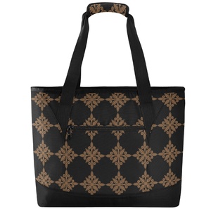 Portable Quilt Flower Thermal Insulation Bag Hawaii Shopping Cooler Beach Tote Custom Print Insulated Aloha Cooler Bag - Product Image 2