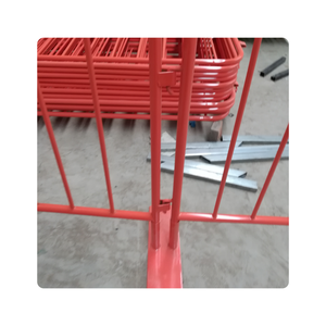 <span class=keywords><strong>Barricades</strong></span> piétonnes temporaires en métal galvanisé Barrières de contrôle des foules pour les sites d'activités - Product Image 3