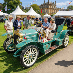 Voiture électrique classique à toit ouvert certifiée CE ZOWN, intérieur spacieux pour les entreprises de tourisme commercial - Product Image 1