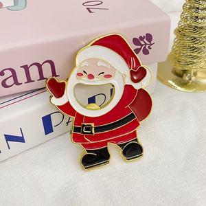 Dễ thương Santa giáng sinh Kim Loại Nhà Bếp thủ công bán buôn tủ lạnh nam châm mở chai thư mở quà lưu niệm thiết kế - Product Image 2