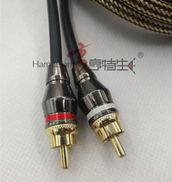 Kabel RCA Berlapis Emas Senger 5M dengan Pelindung Anyaman untuk Koneksi Speaker Amplifier Daya Subwoofer Audio Mobil, Mendukung Model 1080p