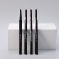 Crayon à sourcils 3 en 1, poudre à sourcils et pinceau, waterproof, 4 teintes, logo personnalisé, cosmétiques en gros