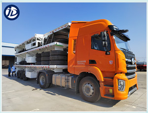 Sản Phẩm Mới 3 Chiếc Rơ Moóc Phẳng 40ft Rơ Moóc Khung Gầm Vận Chuyển <span class=keywords><strong>Container</strong></span> Xuất Khẩu 30ft 40ft 20ft Với 12 Ổ Khóa Xoắn Đang Giảm Giá - Product Image 5