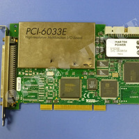 Carte DAQ NI PCI-6033E de National Instruments, durable, multifonction, 64 canaux d'entrée analogique, longue durée de vie