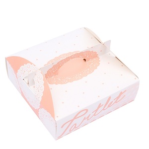 HY Custom Plastic Window White Cardboard 6/7/8 Inch Bakery Pizza Box with Handle
