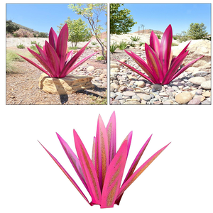 Mộc Mạc tay sơn trang trí ngoài trời kim loại agave Tequila mộc mạc Điêu khắc Kim Loại agave nhà máy trang trí nội thất - Product Image 4