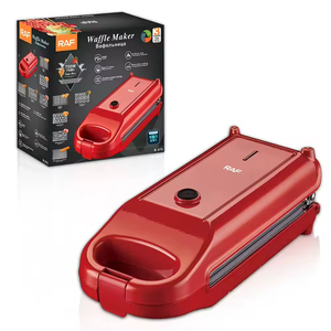 Machine à sandwich électrique 5-en-1 en plastique, pratique pour la maison - Gaufres, crêpes, omelettes, quiches et crêpes suisses - Product Image 5