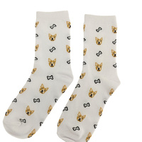 Chaussettes d'hiver en coton peigné personnalisées, confortables, antidérapantes, épaisses, de qualité supérieure, avec motif animal mignon, pour un usage quotidien, tricotées