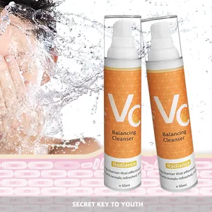 CKSINCE lavaggio viso naturale olio biologico controllo vitamina C sbiancante viso poro pulisce olio di controllo delicato