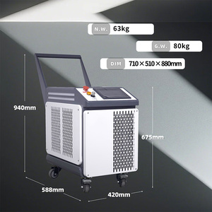 Portable 300W Fiber Pulse <b>Laser</b> <b>Cleaning</b> <b>Machine</b> Rust Remover for Aluminum Glass Wood PVC Rubber UPVC High Safety Best Price! - Product Image 3