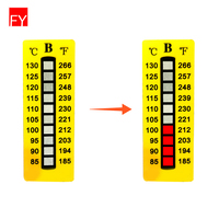 Étiquette thermosensible à changement de couleur pour indicateur de température moteur – Autocollant de mesure de température – Bande thermométrique autocollante