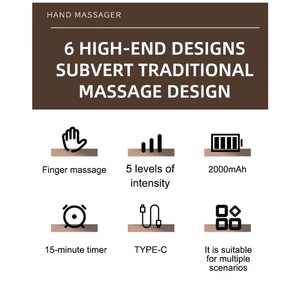 Electric Hand Massager Airbag Compression Warm <b>Heating</b> Cordless Glove Massager Application for Palm Finger Relaxation Gift - Product Image 3