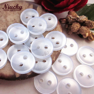 Giá Rẻ Giá 11Mm 2 Lỗ Cổ Điển Bát Áo Sơ Mi Nút Cho Quần Áo Handmade Cơ Bản Nhựa Áo Sơ Mi May Nút Bán Buôn - Product Image 2
