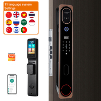 Cerradura inteligente biométrica digital electrónica sin llave para puerta de casa Tuya cerradura de puerta inteligente automática con reconocimiento facial 3D