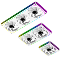 Ventilateur de boîtier triple AntarcChill 360 mm à affichage de la vitesse, haut débit d'air, faible bruit, pour refroidissement de PC en vrac destiné aux intégrateurs de systèmes