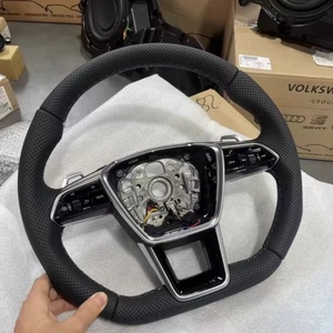 <span class=keywords><strong>Volante</strong></span> de cuero perforado medio inferior plano estilo RS <span class=keywords><strong>SLine</strong></span> personalizado para <span class=keywords><strong>Audi</strong></span> A3 <span class=keywords><strong>A4</strong></span> B7 A6 C7 R8 RS3 A7 RS5 RS6 A8 Q5 Q8 - Product Image 4