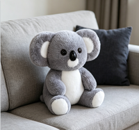 Peluche koala personnalisée par sublimation, animal en peluche multicolore, koala en peluche doux avec logo imprimé pour cadeau d'enfant