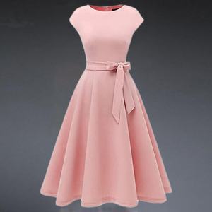 เดรสแฟชั่นผู้หญิงระดับไฮเอนด์ปี 2024 ทรงเอไลน์เรียบหรู  ชุดทำงานทรงเข้ารูป  ชุดเดรสออกงาน - Product Image 3