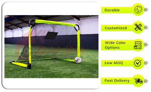 Poste de portería de fútbol de élite de alta calidad fácilmente plegable con diseño elegante en la espalda del fabricante indio para uso deportivo - Product Image 2