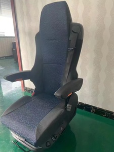 Siège de conducteur de camion à suspension mécanique robuste, siège réglable avec double accoudoirs et ceinture de sécurité pour camion/bus - Product Image 6