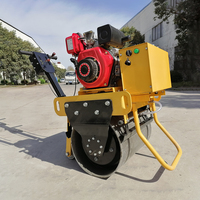 Mini-compacteur vibrant porté à roues, compacteur routier combiné à pneus, prix du compacteur routier